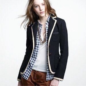 J. Crew Factory Wool Tipped Schoolboy Blazer